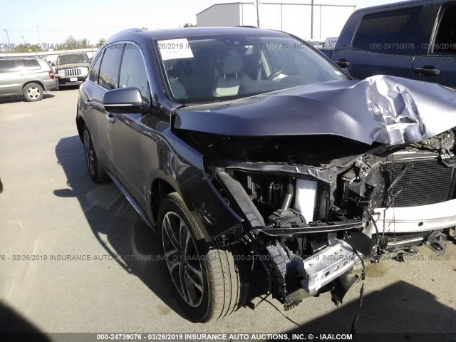 5FRYD3H87HB014394 - 2017 ACURA MDX ADVANCE GRAY photo 1