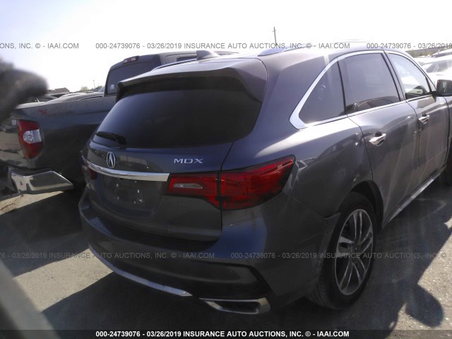 5FRYD3H87HB014394 - 2017 ACURA MDX ADVANCE GRAY photo 4