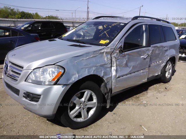 4JGBF71E37A222591 - 2007 MERCEDES-BENZ GL 450 4MATIC SILVER photo 2