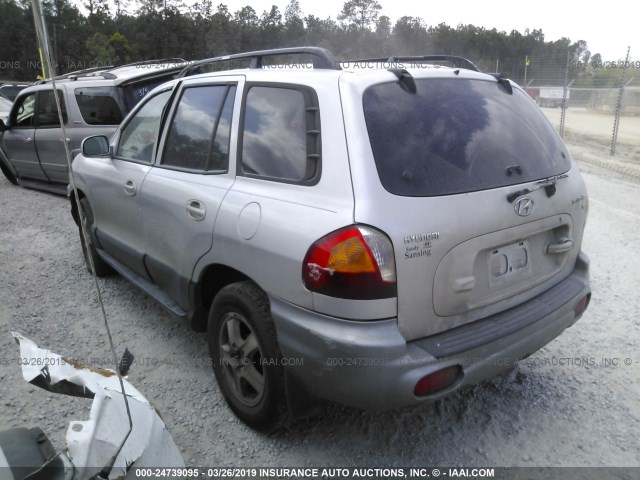 KM8SC13D04U733910 - 2004 HYUNDAI SANTA FE GLS/LX GRAY photo 3