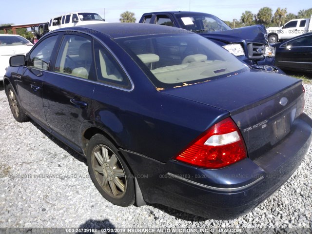 1FAHP28126G184015 - 2006 FORD FIVE HUNDRED LIMITED BLUE photo 3