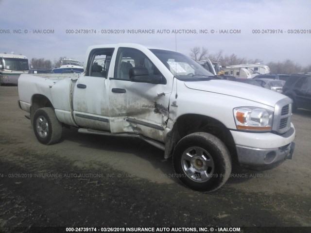 1D7KS28C26J236333 - 2006 DODGE RAM 2500 ST/SLT WHITE photo 1