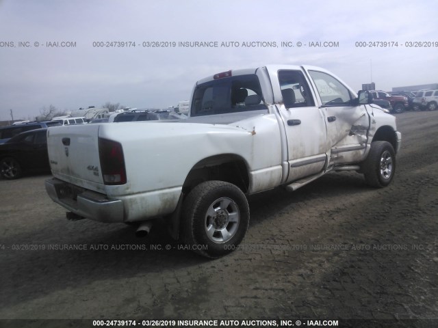 1D7KS28C26J236333 - 2006 DODGE RAM 2500 ST/SLT WHITE photo 4