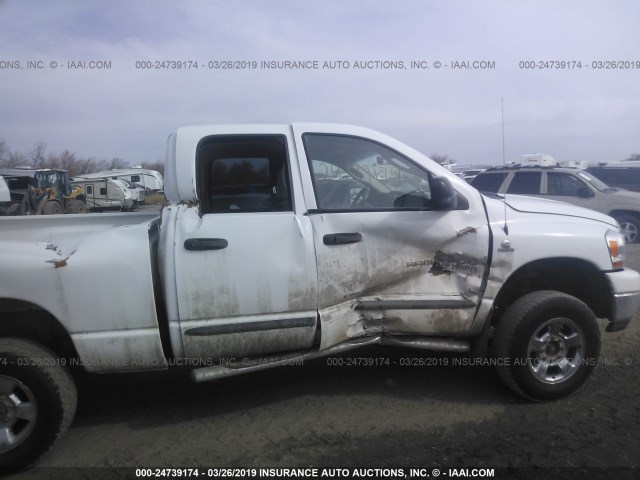 1D7KS28C26J236333 - 2006 DODGE RAM 2500 ST/SLT WHITE photo 6