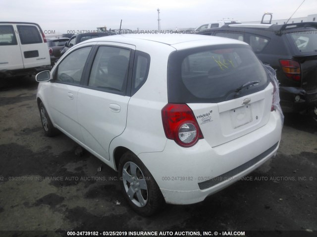 KL1TD6DE6AB098880 - 2010 CHEVROLET AVEO LS/LT WHITE photo 3