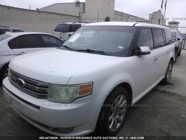 2FMDK53C09BA17242 - 2009 FORD FLEX LIMITED WHITE photo 2