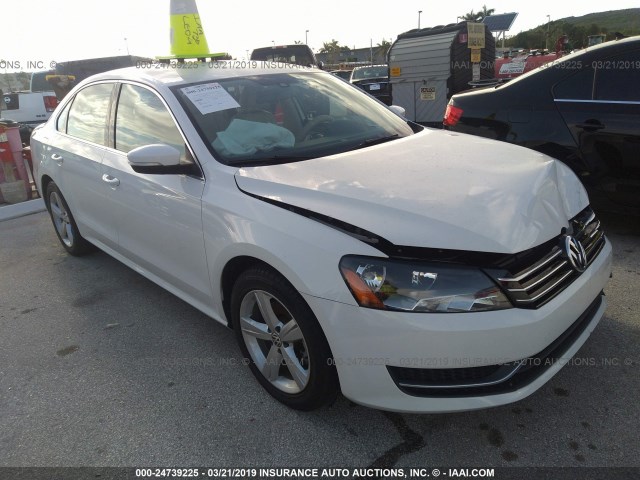 1VWBS7A34FC044379 - 2015 VOLKSWAGEN PASSAT SE WHITE photo 1