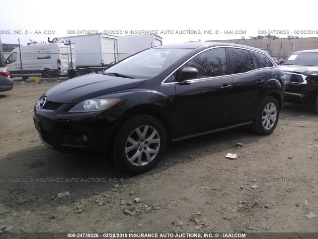 JM3ER29L680172881 - 2008 MAZDA CX-7 BLACK photo 2