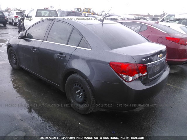 1G1PC5SH7B7181994 - 2011 CHEVROLET CRUZE LS GRAY photo 3