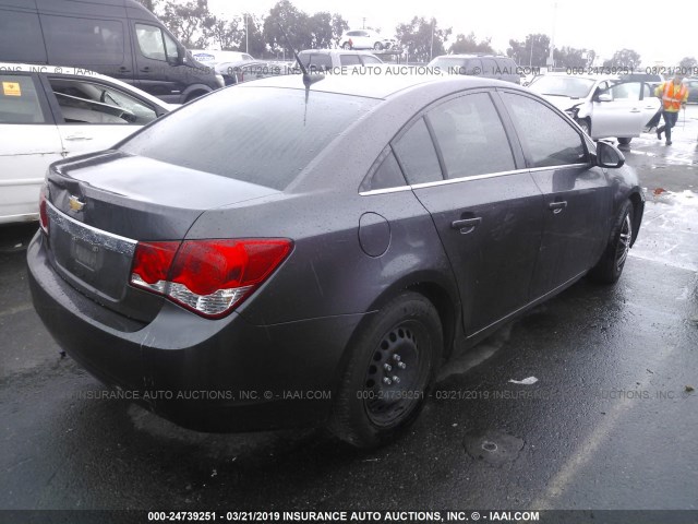 1G1PC5SH7B7181994 - 2011 CHEVROLET CRUZE LS GRAY photo 4