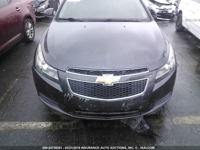 1G1PC5SH7B7181994 - 2011 CHEVROLET CRUZE LS GRAY photo 6