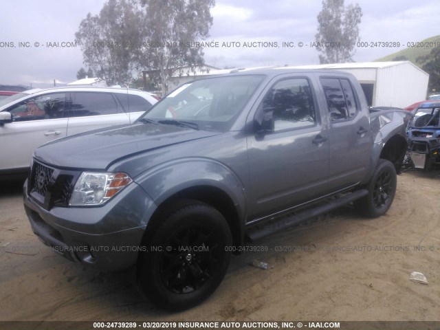 1N6AD0EV4JN725681 - 2018 NISSAN FRONTIER S/SV/SL/PRO-4X GRAY photo 2