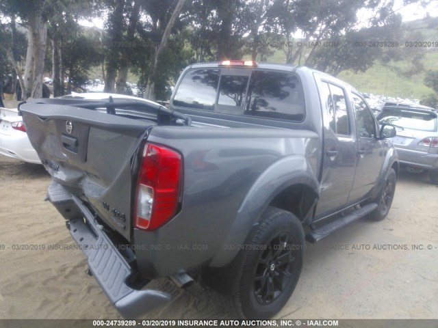 1N6AD0EV4JN725681 - 2018 NISSAN FRONTIER S/SV/SL/PRO-4X GRAY photo 4