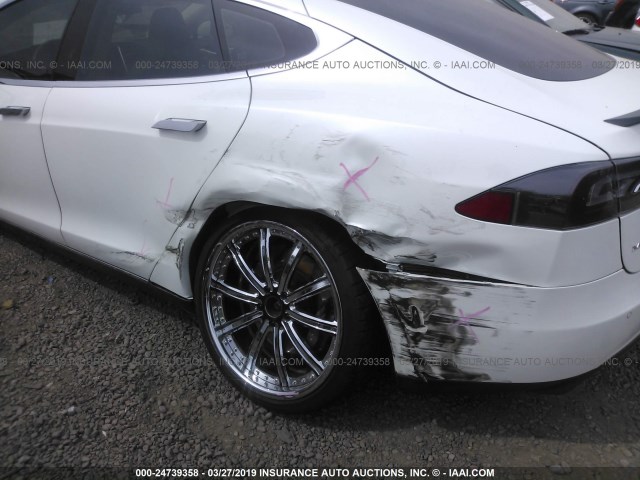5YJSA1DP8DFP24867 - 2013 TESLA MODEL S Սպիտակ լուսանկար 6