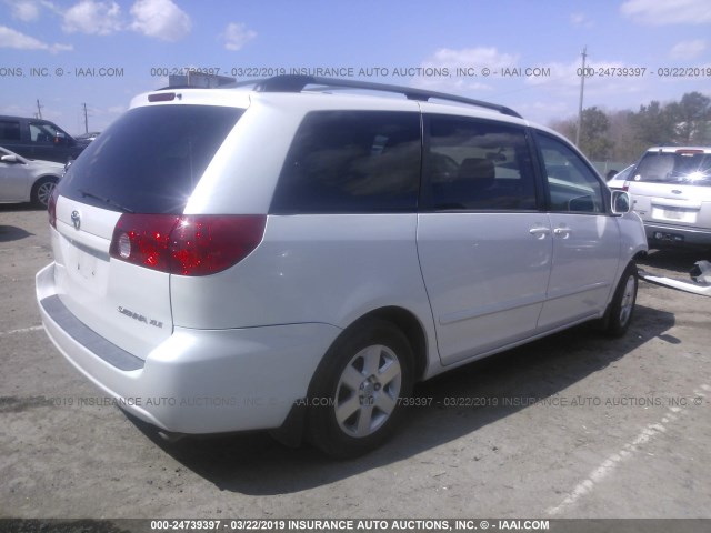 5TDZA22C46S512129 - 2006 TOYOTA SIENNA XLE/XLE LIMITED WHITE photo 4