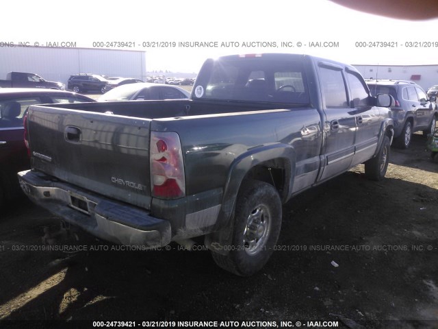 1GCGK23U64F102084 - 2004 CHEVROLET SILVERADO K2500 GREEN photo 4