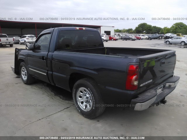 3GCEC14V96G135751 - 2006 CHEVROLET SILVERADO C1500 BLUE photo 3