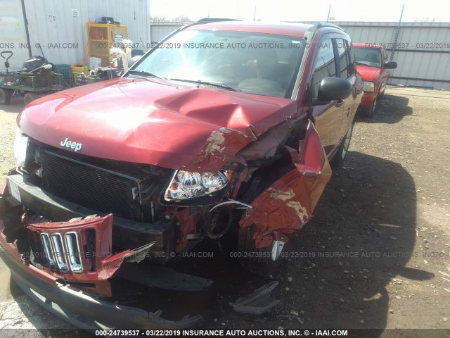 1J4NT1FB1BD137918 - 2011 JEEP COMPASS SPORT MAROON photo 2