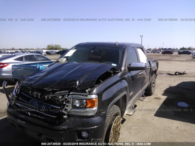 3GTU2VEC3EG564160 - 2014 GMC SIERRA K1500 SLT GRAY photo 2