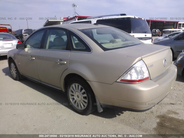 1MEHM40W58G614188 - 2008 MERCURY SABLE LUXURY TAN photo 3