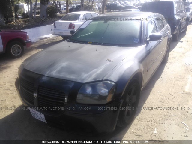 2D4FV47T36H454379 - 2006 DODGE MAGNUM SE BLACK photo 2