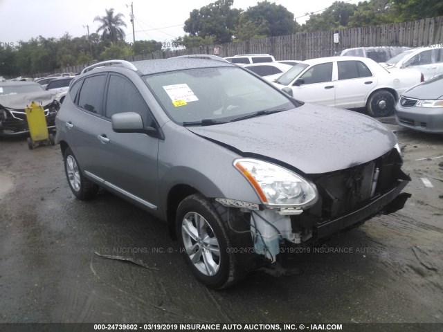 JN8AS5MV6DW135122 - 2013 NISSAN ROGUE S/SV GRAY photo 1