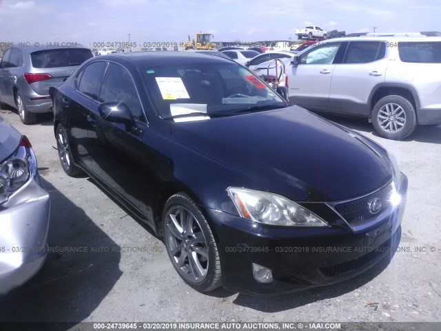 JTHBK262585073885 - 2008 LEXUS IS 250 BLACK photo 1