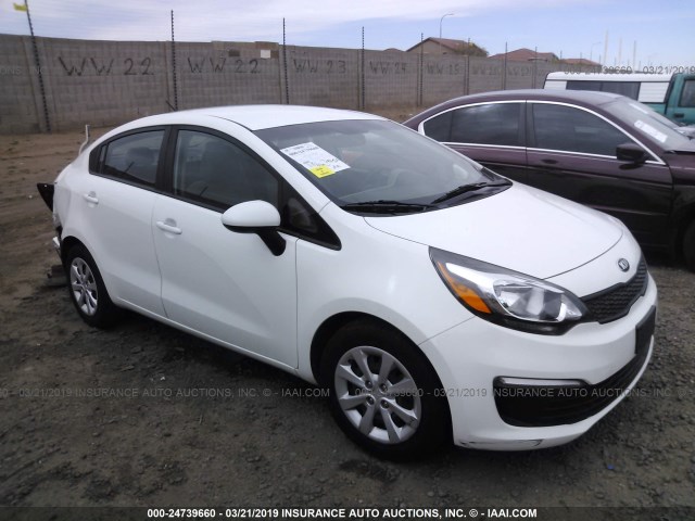 KNADM4A32H6005700 - 2017 KIA RIO LX WHITE photo 1