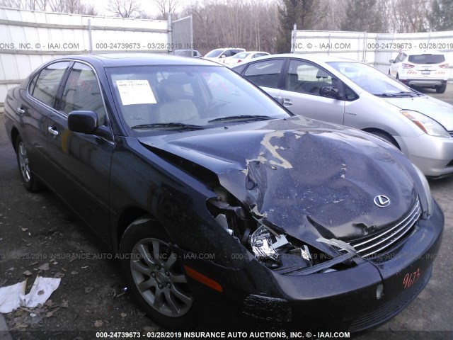 JTHBF30G030090517 - 2003 LEXUS ES 300 BLACK photo 1