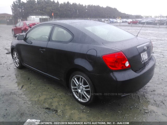 JTKDE177370195946 - 2007 TOYOTA SCION TC BLACK photo 3