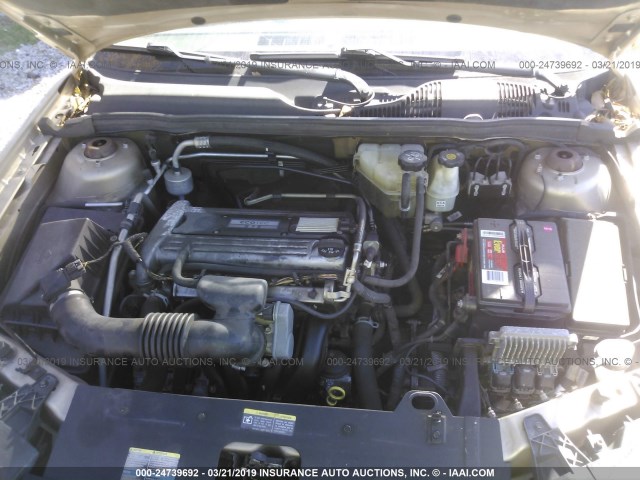 1G1ZS51F66F223126 - 2006 CHEVROLET MALIBU LS GOLD photo 10