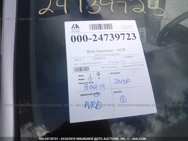 4T1BF1FK2DU652974 - 2013 TOYOTA CAMRY L/SE/LE/XLE Gümüş foto 7