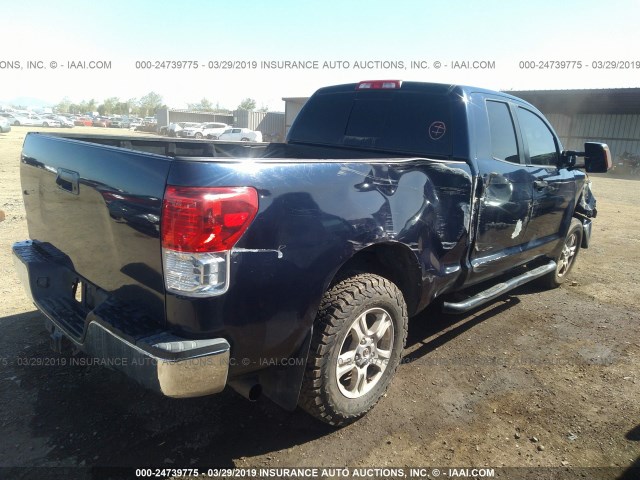 5TFUY5F18DX309347 - 2013 TOYOTA TUNDRA DOUBLE CAB SR5 BLUE photo 4