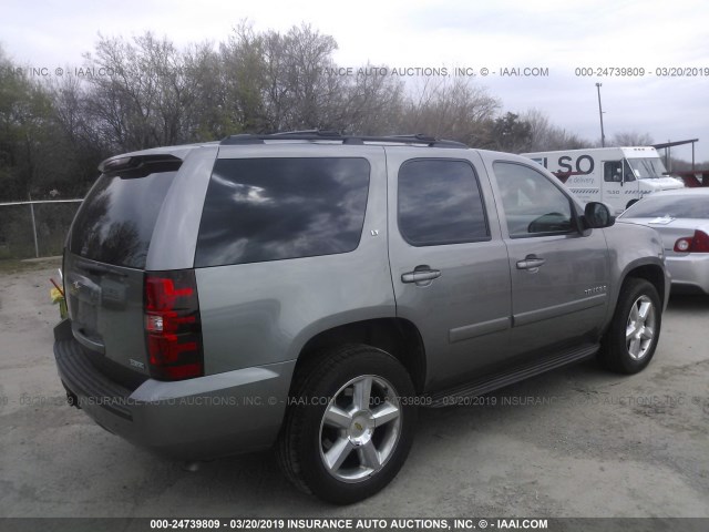 1GNFC13037R383044 - 2007 CHEVROLET TAHOE C1500 GRAY photo 4