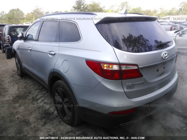 KM8SR4HF5DU005218 - 2013 HYUNDAI SANTA FE LIMITED SILVER photo 3