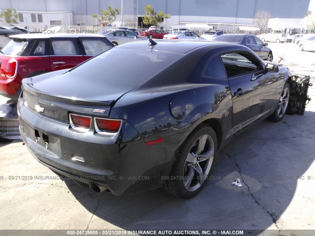 2G1FT1EW3C9129048 - 2012 CHEVROLET CAMARO 2SS BLACK photo 4