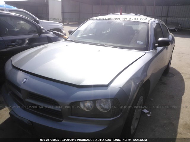 2B3KA43R57H783783 - 2007 DODGE CHARGER SE/SXT GRAY photo 2