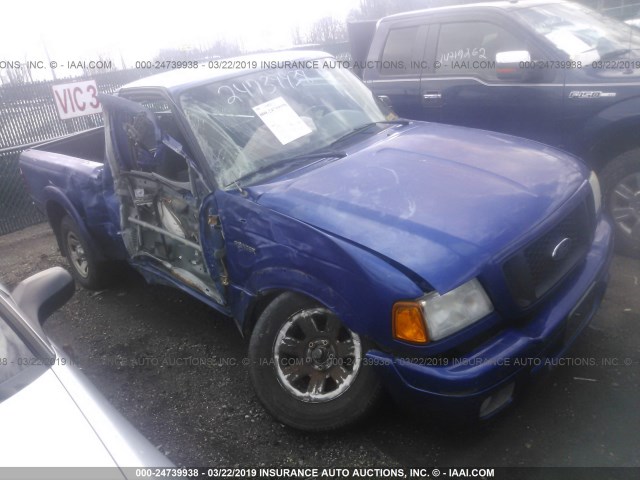 1FTYR10U34PB55608 - 2004 FORD RANGER BLUE photo 1