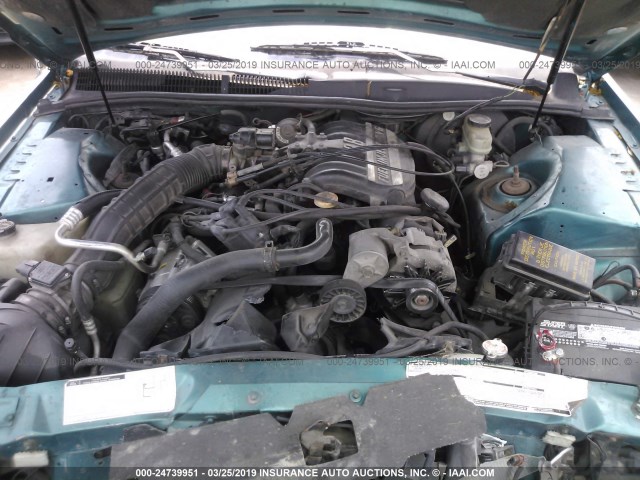 1FAPP624XPH103943 - 1993 FORD THUNDERBIRD LX GREEN photo 10