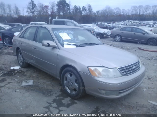 4T1BF28B83U284527 - 2003 TOYOTA AVALON XL/XLS TAN photo 1