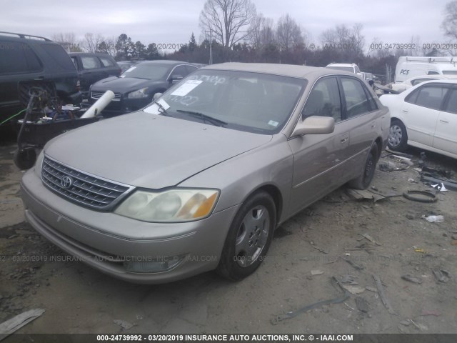 4T1BF28B83U284527 - 2003 TOYOTA AVALON XL/XLS TAN photo 2