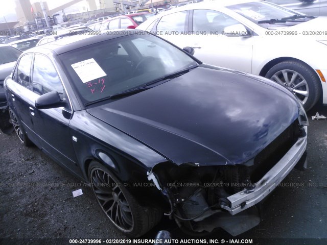 WAUAF78E88A065578 - 2008 AUDI A4 2.0T BLACK photo 1