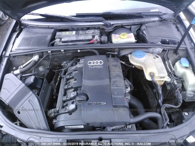WAUAF78E88A065578 - 2008 AUDI A4 2.0T BLACK photo 10