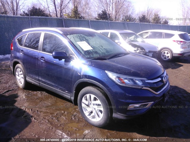 2HKRM4H70GH684534 - 2016 HONDA CR-V EXL BLUE photo 1