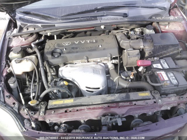 JTKDE177X50027203 - 2005 TOYOTA SCION TC PURPLE photo 10