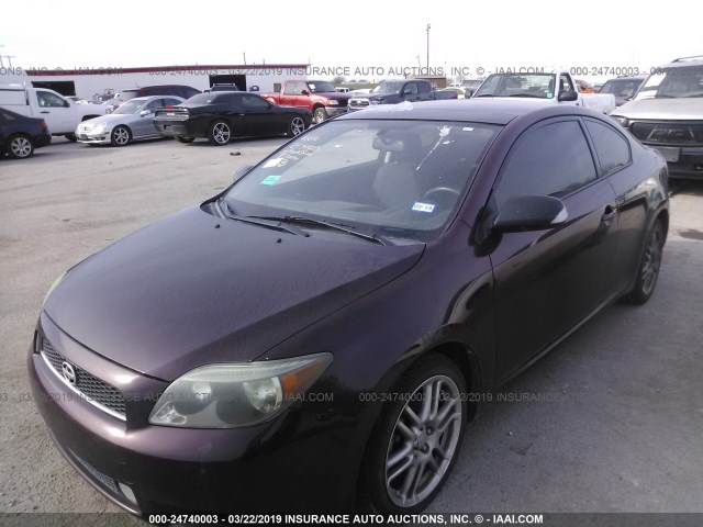 JTKDE177X50027203 - 2005 TOYOTA SCION TC PURPLE photo 2
