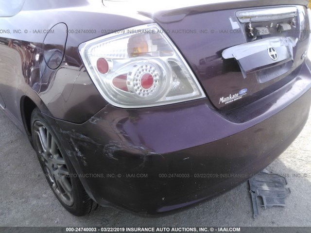 JTKDE177X50027203 - 2005 TOYOTA SCION TC PURPLE photo 6