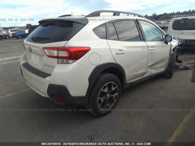 JF2GTABC7J8348191 - 2018 SUBARU CROSSTREK PREMIUM WHITE photo 4