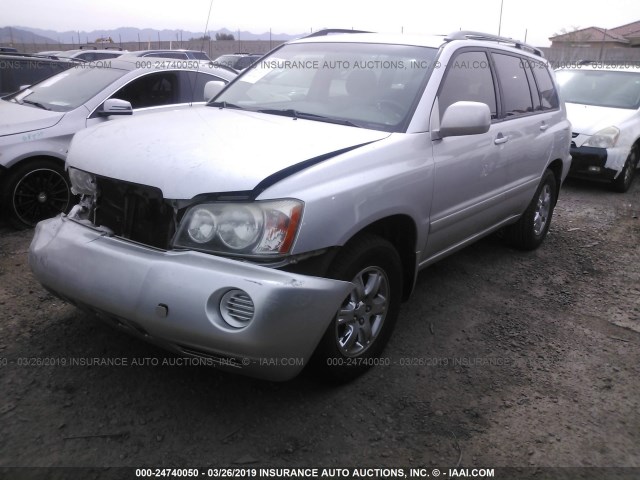 JTEGF21A020063677 - 2002 TOYOTA HIGHLANDER LIMITED SILVER photo 2