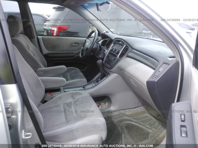 JTEGF21A020063677 - 2002 TOYOTA HIGHLANDER LIMITED SILVER photo 5